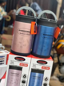 2l eurosonic food flask with 2 inner